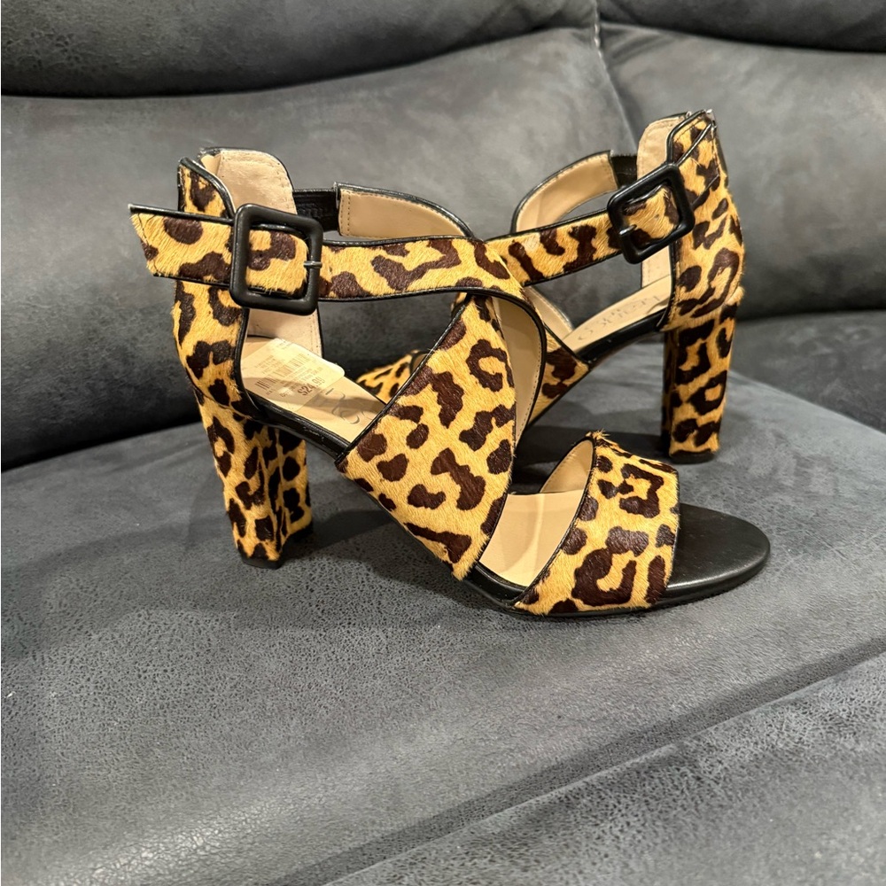 Franco Sarto Leopard Print Sandals